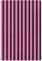 Pigsaly Crib Sheets Hot Pink Black Vertical Stripes Baby Sheet for Standard Crib