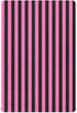 Pigsaly Crib Sheets Hot Pink Black Vertical Stripes Baby Sheet for Standard Crib