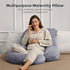 Generic 57-inch U-Shaped Pregnancy Pillow Full Body Maternity Pillow for Sleeping, Back, Hip & Belly Support Grey