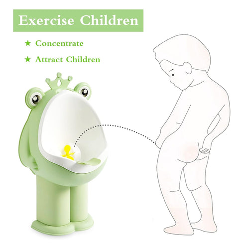 Xeehwb Frog Pee Training,Potty Training Urinal for Boys Kids Toddler Standing Urinal Wall-Mounted Toilet with Funny
