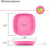Re-Play A Princess Toddler Plates Set of 3 - 22 Oz. Deep-Walled Flat Kids Plates - Dishwasher & Microwave Safe - Made