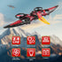 2.4G 6-Axis 360 Dinosaur Remote Control Drone, EPP Foam RC Pterodactyl Hobby RC Airplanes with Gyro, One Key Takeoff