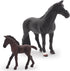 Gemini&Genius Horses Toy for Kids, Farm Horse Animal Playset with Stallion and Horse Cub Family Action Figures