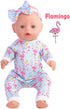 5 Sets Baby Doll Accessories, 10 PCs Baby Doll Clothes and Headbands for 15 Inch to 18 Inch Dolls