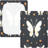 Bseiialft 52 28 White Butterflies Flowers Crib Sheets for Boys Girls Soft and Breathable Cotton Baby Sheets
