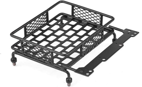 VGEBY RC Roof Rack Black Steel Luggage Tray for 1/10 RC Crawler Car and Truck Roof Rack
