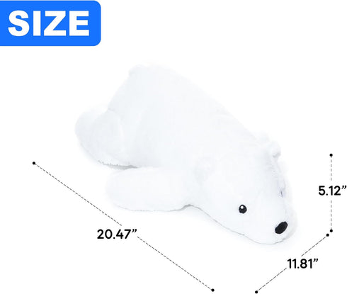 20" WEIGEDU Large Plush Polar Bear Stuffed Animal Soft White Cuddly Toy for Kids, Toddlers & Polar Bear Lovers Adorable