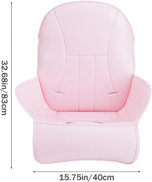 BEAHING 3, High Chair Cushion, Soft PU Leather High Chair Cover, Replacement Baby High Chair Cover, Non Slip Stroller