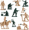 96 PCS Various Pose Toy Soldiers Figures with Military Map - Army Men Action Figures for Kids