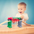 Ioffersuper 12 Set, pcs Wooden Train Track Male-Male Female-Female Bump Tracks, Bridge Pier Track(Random Colour),Cross