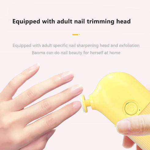Generic 6000RPM Trimmer 6 4.3 1.8 1in Electric Baby Nail File Efficient Quiet for Baby Care with Heads for Infant