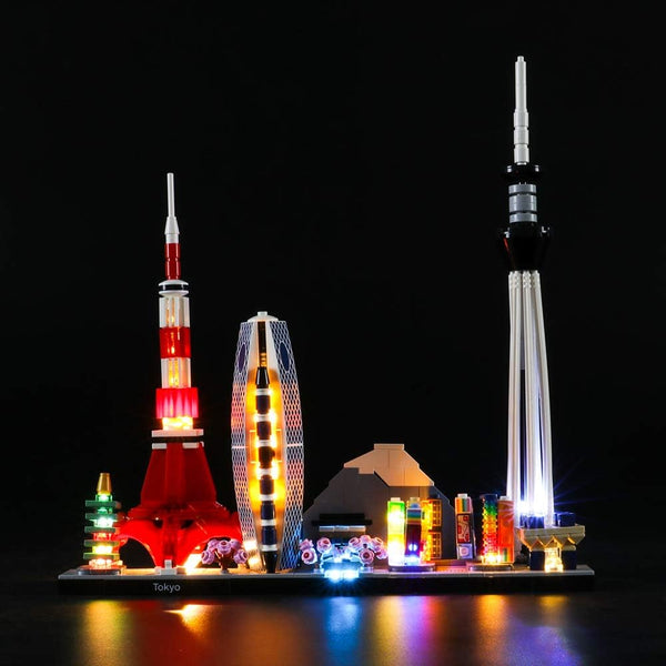 LIGHTAILING Light Set for Architecture Tokyo Building Blocks Model, LED Light Kit Compatible with Lego