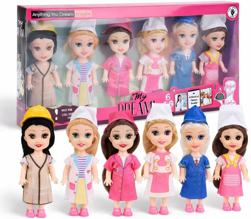 Liberty Imports Little Career Toddler Dolls with Dresses, Girls Imaginative Pretend Play