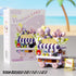 Sacblirr Set Romantic Flowers Food Stand Selling Cart Building Toy Block City Street View Collection Home House