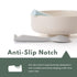 Miniware Silicone Baby Spoon for Training - BPA Free Utensils, 100% Food Grade Silicone, Modern Toddler Spoons (Grey