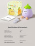 3 Dimmable Eggplant Night Light, Touch Bedside Lamp, Level Squishy Lamp for Bedroom & Room Decor