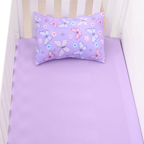 3 Set Set Set Sets JISEN Piece Crib Bedding Soft Baby Crib Bedding Butterfly Crib Comforter - Comforter Sheet