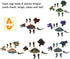 Liberty Imports 12 Pack Deluxe 3D Action Figures Realistic Figurine Puzzles in Jurassic Hatching Eggs for Kids