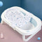 0-18 Months Newborn Bathtub Mat, Adjustable Shower Mesh Seat Support Net for Baby Bath Pillow