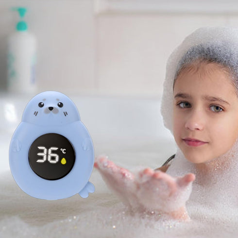 TARSHYRY Swimming Baby Bath Thermometer Cartoon Seal LED Digital Water Temperature Thermometer Toy for Infant Toddler