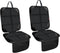 Car Seat Protectors for Child Car Seats, 2 Pack Leather Protectors with Non-Slip Bottom & Large Mesh Pockets