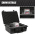 Graded Card Storage Box Compatible with BGS PSA SGC FGS, Weatherproof Case with Impact Absorbing Foam Slots