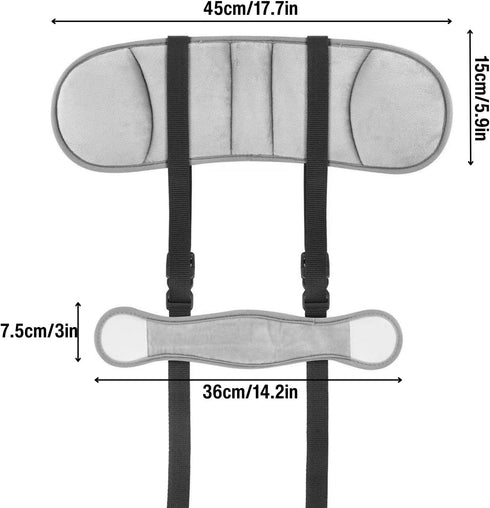 PandaEar Car Seat Toddler Head Support, Adjustable Baby Carseat Head Holder Strap for Car Seat Stroller, Soft Neck
