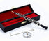 Dselvgvu (6.31") Miniature Oboe with Stand and Case Mini Musical Instrument Oboe Replica Collectible Figurines