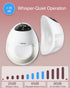 Wearable Breast Pump, Curved Fit, Leak-Free Comfort, Electric, Portable & Hands-Free, Strong Suction in Ultra-Slim