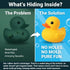 3.4 Inch 2 Swimming Pcs Kalafona Rubber Bathtub Duck/Duckie Waterproof No 'Bebe' No Hole Funny Bath Pool Toy Without
