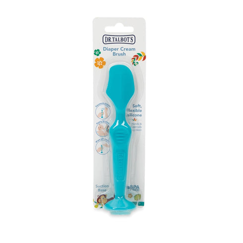 Talbot's Dr. Diaper Cream Brush for Babies - Diaper Rash Cream Applicator with Suction Base - Full Size - Aqua Blue