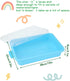 2 15in 3 4 5 6 Sensory Bin Sand Tray with Lid for Toddlers Pcs Portable Sandbox Toy Large Plastic Tray for Kids Fill