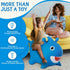 Blue Shark Bounce & Ride-on Inflatable Hopper - Toddler Toy with Pump for Fun Playtime
