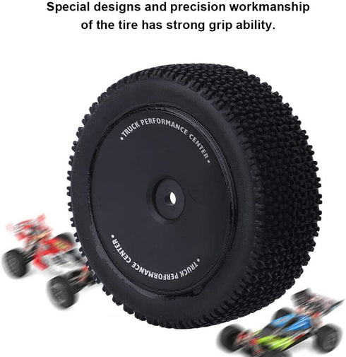 2Pcs RC Tire, 1:14 Scale RC Car Rear Tires, Tire Replacement Tyre Upgrade Spare Parts for Wltoys 144001 1/14 RC Car