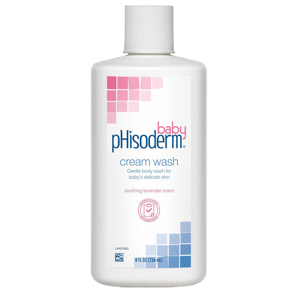 Phisoderm Baby & Newborn Cream Wash, pH Balanced, Lavender Scent, Gentle & Moisturizing