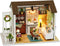TuKIIE DIY Miniature Dollhouse Kit, 1:24 Scale Wooden Mini Doll House Accessories