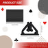 Maitys 24 Pcs Plastic Game Piece Stands Card Stands Plastic Card Holder Games Board Markers DIY Game Card Stands for Board Game Party(Black)