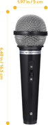 NUOBESTY Pretend Microphone for Kids - Black Plastic Karaoke Music Toy for Birthday Party Favors