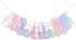 LINLULU Pastel Rainbow High Chair Banner - Tulle & Ribbon Highchair Banner for
