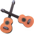 E-outstanding 2PCS Miniature Guitar, Wooden Base Guitar Dollhouse Musical Instrument Photo Props