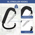 Generic 2 Pack 6.3" Mommy, Stroller Hooks, Large Stroller Clip, Extra Large Carabiner, Big Carabiner Clip Heavy Duty