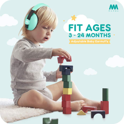 Mumba Unisex Baby Modern, Aqua, Medium (Pack of 1)