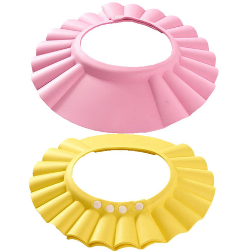 Baost Baby Safety Bath Visor Shampoo Hat Shower Bathing Eye Protector Hair Washing Shield Cap (Pink)