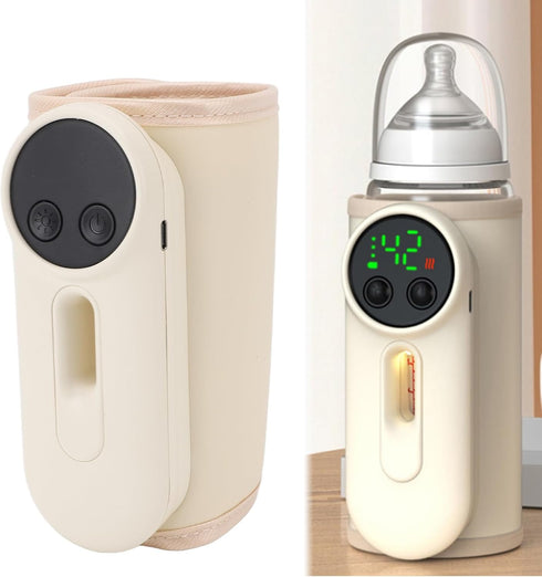Fockety 8000mAh Baby Bottle Warmer, USB Rapid Heating Portable Fast Baby Milk Warmer Baby Bottle Heater Baby Food