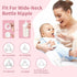 Momlacto 4 Pack, 6oz/180ml, S1 S2 9 Glass Breast Milk Collection and Storage Bottles, Wide Neck, Compatible