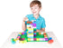 Strictly Briks Mega Block Baseplate, 15 in x 10.5 in, Dark Green, Durable Brick Toy Baseplate