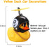 wonuu Rubber Duck Car Decorations - Cute Yellow Duck Dashboard Ornaments with Propeller (W-8&Black)