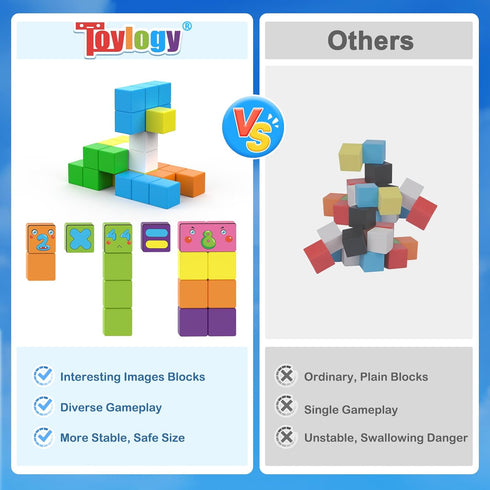 3 4 5 1-10, 3-5 4-8 Magnetic Blocks World Building Blocks Edition, STEM Educational Montessori Sensory Learning