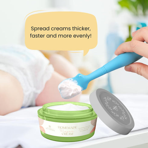 3 Pack (3Pack, Baby Diaper Cream Brush, Diaper Cream Spatula Applicator Silicone Baby Butt Paste Spatula for Babies