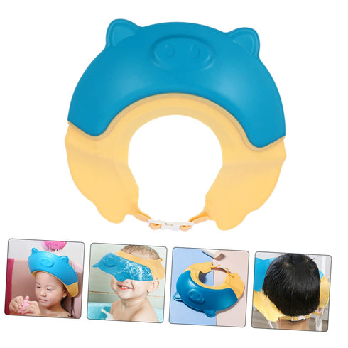 set Alasum shampoo cap Baby Shower Cap Shield kids shower caps bath hat hair washing hat Women shower cap wash hair